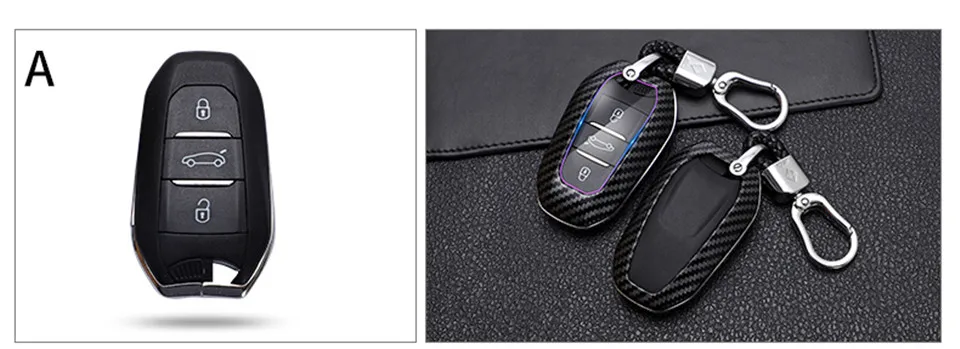 Shell Cover Holder Car Key Fob Case 5008 DS5 DS6 For Peugeot 208 DS3 For Citroen C4 C5 X7 C4L C6 C3-XR 3008 4008 Accessories