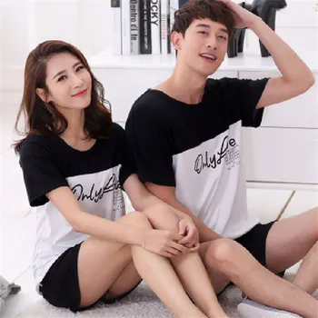Spring And Summer New Style Cartoon COUPLE'S Pajamas Suit Men's Women's Casual Fashion Crew Neck Short Sleeve Shorts Home Wear
Spring And Summer New Style Cartoon COUPLE'S Pajamas Suit Men's Women's Casual Fashion Crew Neck Short Sleeve Shorts Home Wear