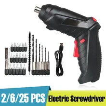 2Pcs/6Pcs/25Pcs Electric Screwdriver with Light 3.6V Portable Cordless Screwdriver Rechargeable Power Tools with Screwdriver Bit
2Pcs/6Pcs/25Pcs Electric Screwdriver with Light 3.6V Portable Cordless Screwdriver Rechargeable Power Tools with Screwdriver Bit