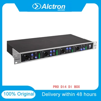 Direct Injection Box PRO DI4 Multi-purpose 4-channel Alctron Active DI Box In Studio Stage Designed Converts High-Z To Low Z
Direct Injection Box PRO DI4 Multi-purpose 4-channel Alctron Active DI Box In Studio Stage Designed Converts High-Z To Low Z