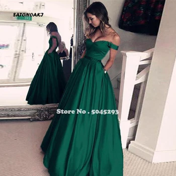 SATONOAKI Satin A Line Prom Dress Elegant Evening Dress Long Classic Green Formal Dress Uzun Elbise vestidos de fiesta de noche
SATONOAKI Satin A Line Prom Dress Elegant Evening Dress Long Classic Green Formal Dress Uzun Elbise vestidos de fiesta de noche