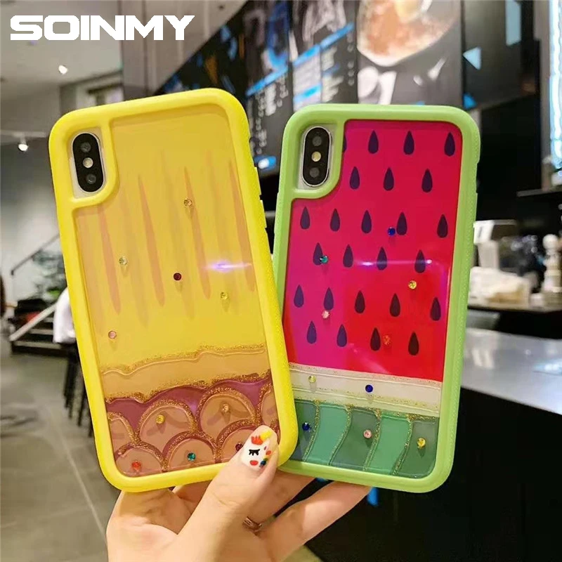Summer Fruit pineapple phone case for iphone XS MAX XR XS TPU+PC Slim Watermelon Back Cover for iphone 6 6s 7 8 plus Coque Capas
Summer Fruit pineapple phone case for iphone XS MAX XR XS TPU+PC Slim Watermelon Back Cover for iphone 6 6s 7 8 plus Coque Capas