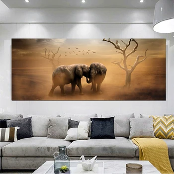 RELIABLI ART Two Elephants Fighting Animal Pictures Canvas Paintings Modern Wall Art Poster For Decorative Living Room No Frame
RELIABLI ART Two Elephants Fighting Animal Pictures Canvas Paintings Modern Wall Art Poster For Decorative Living Room No Frame
