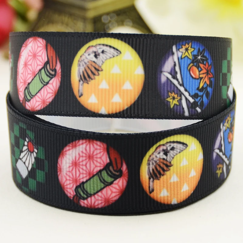 7/8 "(22 мм) цепочка из бисера с принтом мультфильма корсажная лента вечерние