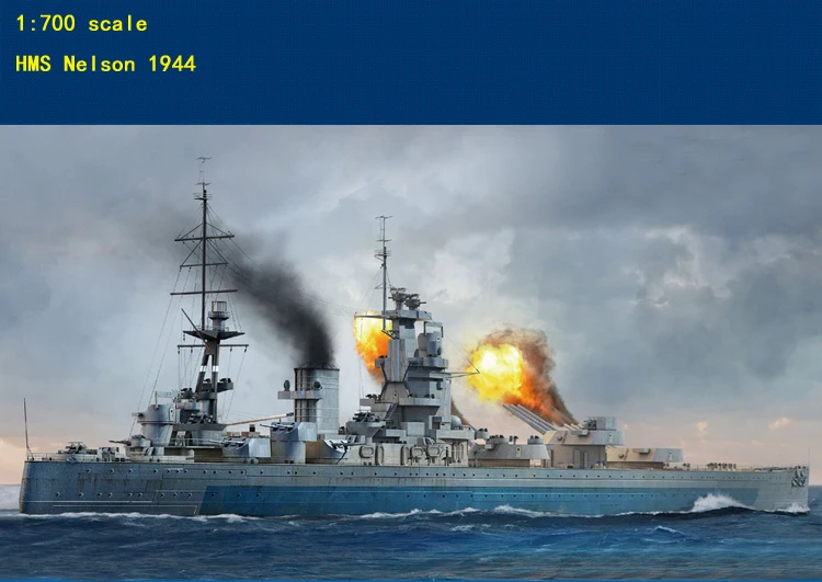 British Royal Navy battleship Nelson HMS Nelson 1944 Military model Collection 1:700 scale 
British Royal Navy battleship Nelson HMS Nelson 1944 Military model Collection 1:700 scale