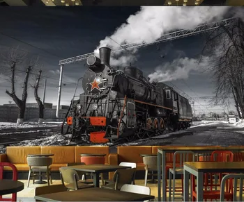 CJSIR Large Custom Wallpapers Mural Retro Tale Black and White Steam Train Cafe Bar Mural Background Wall Papel De Parede
CJSIR Large Custom Wallpapers Mural Retro Tale Black and White Steam Train Cafe Bar Mural Background Wall Papel De Parede