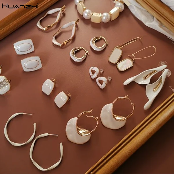 HUANZHI 2019 белый цвет новый модный дизайн эмалированные металлические Висячие