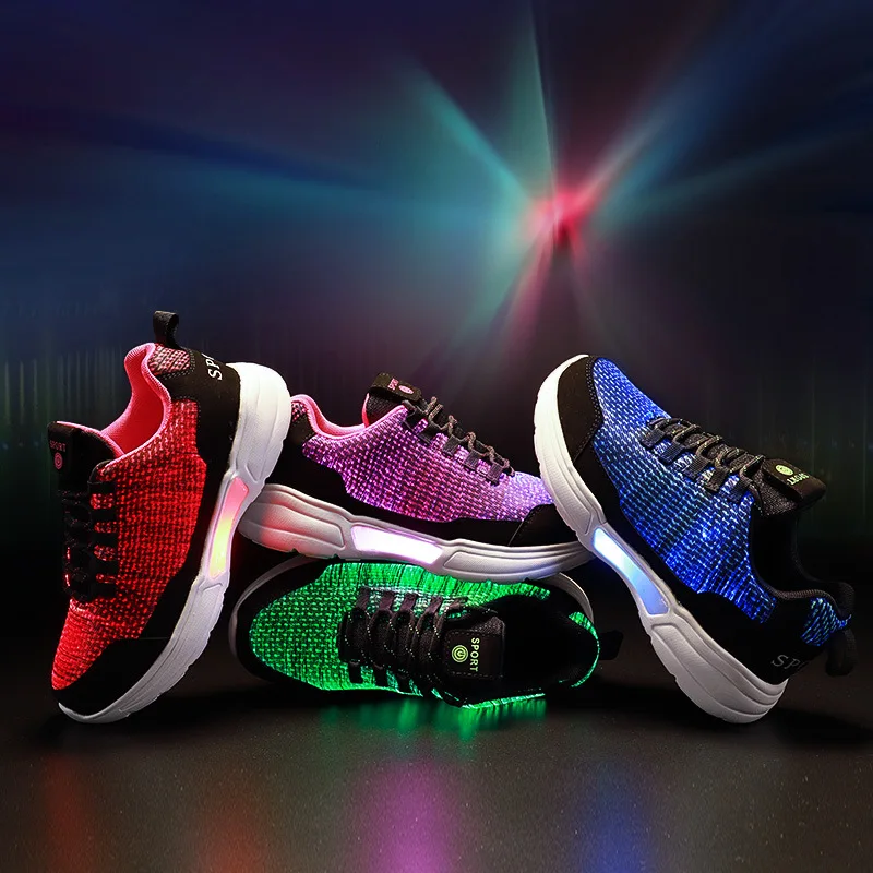 RISRICH Kids light shoes with led for boys girls usb charging glowing luminous sneakers kids light up fiber optic shoes optical
RISRICH Kids light shoes with led for boys girls usb charging glowing luminous sneakers kids light up fiber optic shoes optical