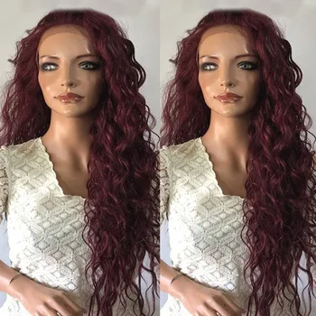 13x4 Lace Front Wig 99j Dark Wine Colored Curly Wigs free Part Hair Wig for Women
13x4 Lace Front Wig 99j Dark Wine Colored Curly Wigs free Part Hair Wig for Women