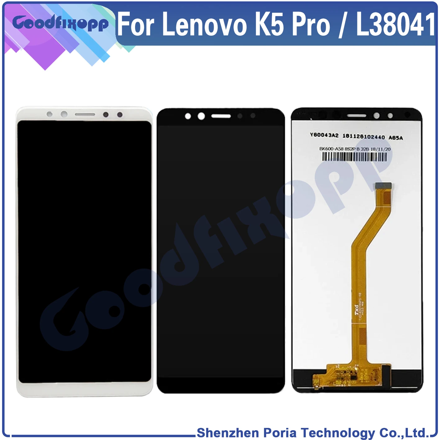 ЖК-дисплей с сенсорным экраном и дигитайзером в сборе для Lenovo K5 Pro L38041 K5Pro 
ЖК-дисплей с сенсорным экраном и дигитайзером в сборе для Lenovo K5 Pro L38041 K5Pro