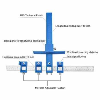 Adjustable Punch Locator Jig Drill Guide Woodworking Furniture Cabinet Drawer Handle Knobs Template Hand Tools
Adjustable Punch Locator Jig Drill Guide Woodworking Furniture Cabinet Drawer Handle Knobs Template Hand Tools