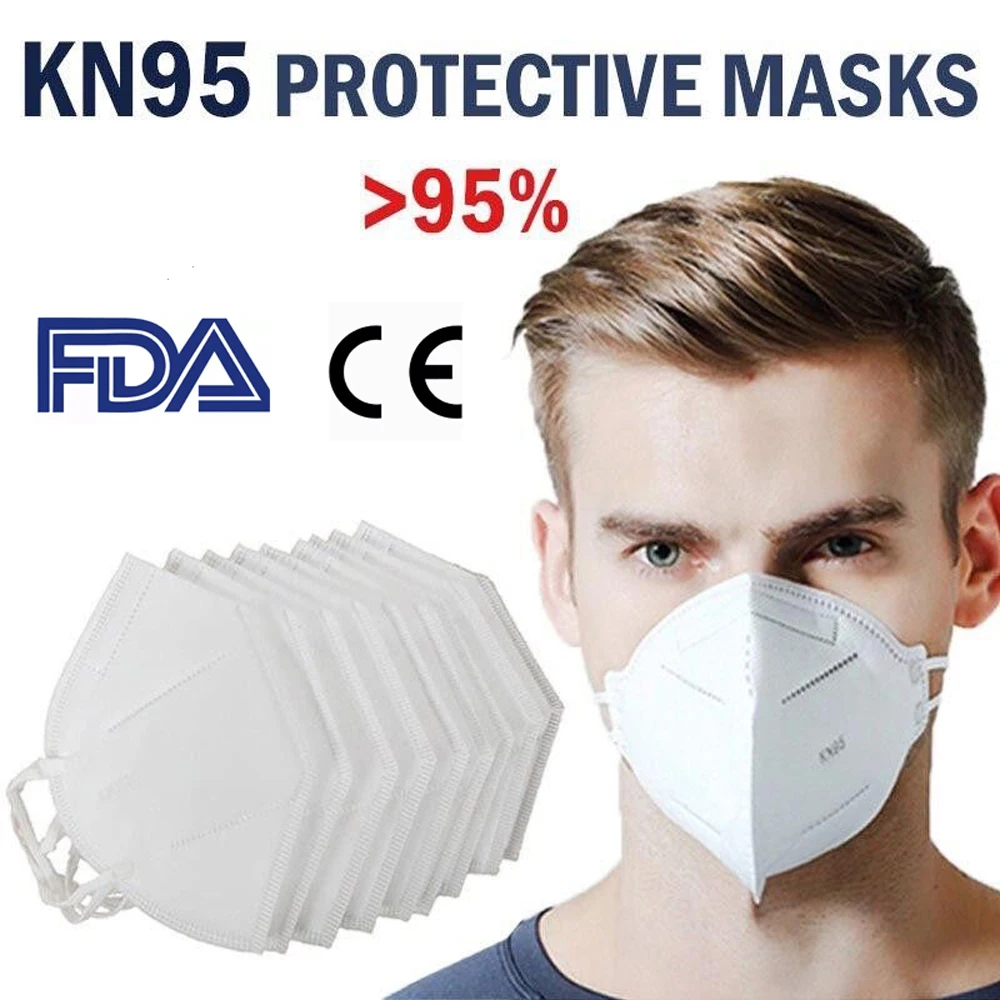 N95 Dustproof Face Mask Breathable Respirator 5-ply PM2.5 Disposable Face Masks KN95 Earloops Fabric Skin Masks
N95 Dustproof Face Mask Breathable Respirator 5-ply PM2.5 Disposable Face Masks KN95 Earloops Fabric Skin Masks