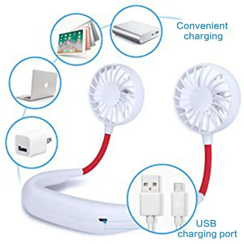 Hands-free Neck Band Hands-Free Hanging USB Rechargeable Dual Fan Mini Air Cooler Summer Portable
Hands-free Neck Band Hands-Free Hanging USB Rechargeable Dual Fan Mini Air Cooler Summer Portable