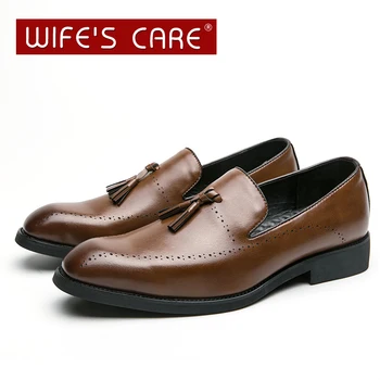 New Fashion Men Casual shoes breathable Leather Loafers Office Shoes For Men Driving Moccasins Comfortable Slip on Large size 48 
New Fashion Men Casual shoes breathable Leather Loafers Office Shoes For Men Driving Moccasins Comfortable Slip on Large size 48