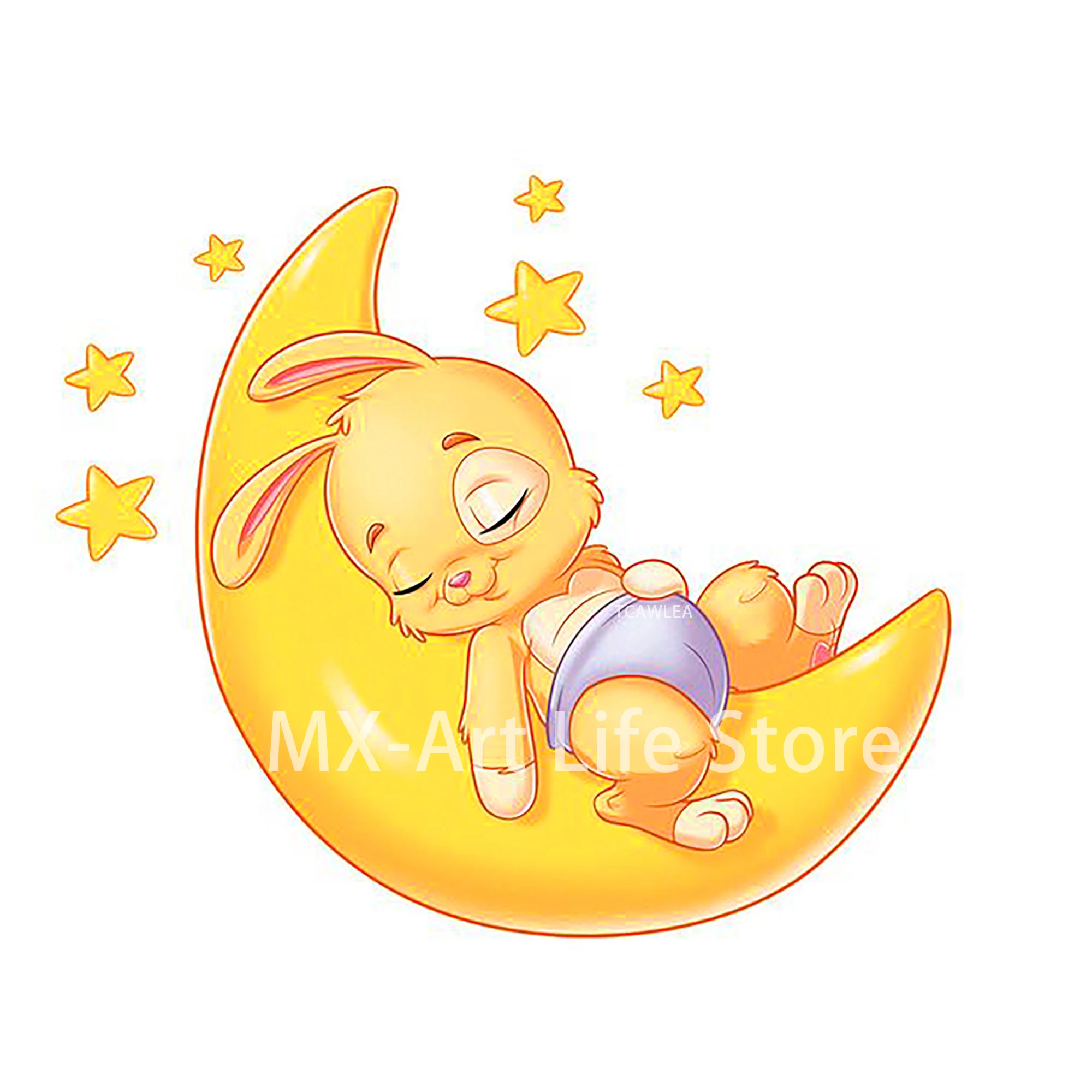 

2020 Lovely Bunny Rabbit on the Moon Cutting Dies Animal Baby Doll Craft Stencil for DIY Scrapbooking Cards Decorative