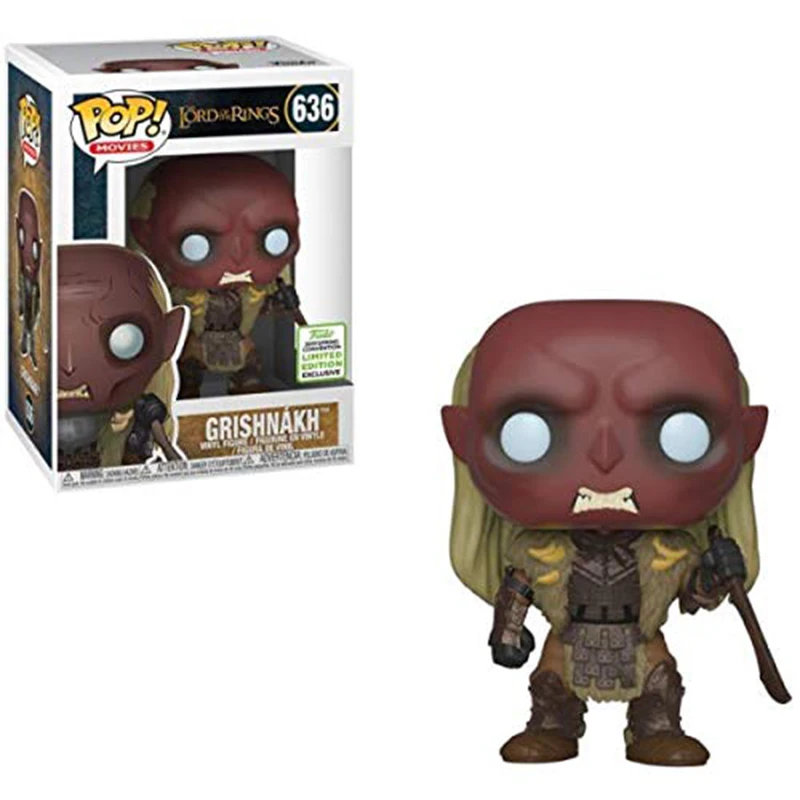 FUNKO POP Lord of Rings Grishnakh 636 # Limited Edition The Lord of the Rings Action Figures Model Toys Birthday Present Gift
FUNKO POP Lord of Rings Grishnakh 636 # Limited Edition The Lord of the Rings Action Figures Model Toys Birthday Present Gift