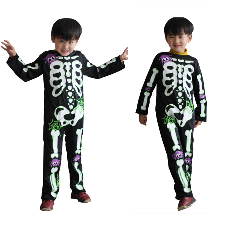 Skeleton Costume Kids Jumpsuit