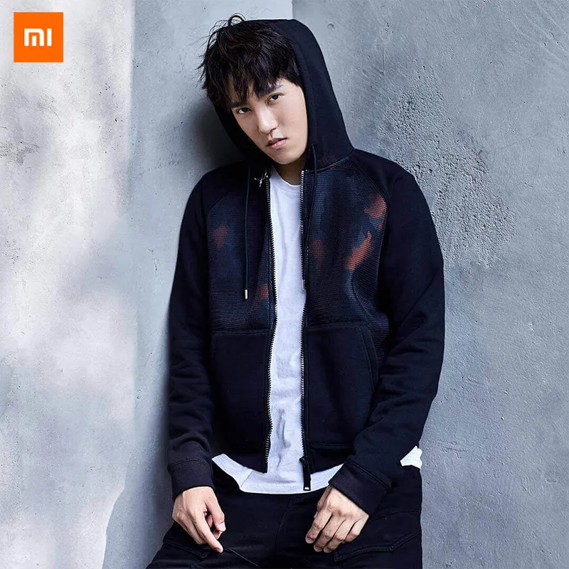 Xiaomi Mijia Youpin легкая мужская камуфляжная стеганая модная куртка с капюшоном