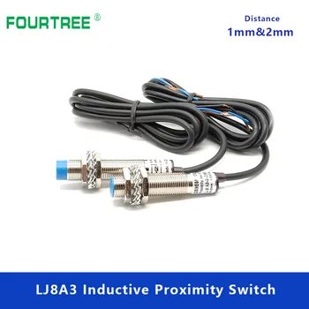 

M8 Proximity Switch Metal Inductive Approach Sensor Detect Distance 1mm 2mm PNP/NPN NO NC Special for MCU LJ8A3 BY/AY/EX/DX/DZ