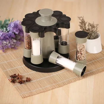 8pcs Rotating Spices Bottles/Set Acrylic Seasoning Rack Salt Pepper Storage
8pcs Rotating Spices Bottles/Set Acrylic Seasoning Rack Salt Pepper Storage