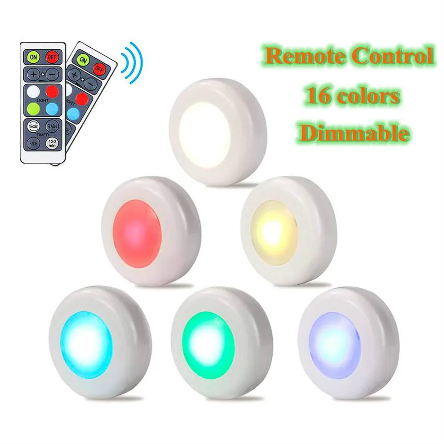 16 Color Remote Control Dimmable Night Light LED Under Cabinet Lamp for Kitchen Toilet Wardrobe Loft Closet Home Room Decoration
16 Color Remote Control Dimmable Night Light LED Under Cabinet Lamp for Kitchen Toilet Wardrobe Loft Closet Home Room Decoration