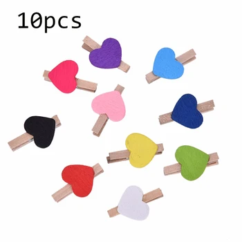 10 Pcs/lot Cute Multicolor Love Heart Spring Wood Clip Photo Clips For Clothespin Craft Clips Party Decoration Clip Hemp Rope
10 Pcs/lot Cute Multicolor Love Heart Spring Wood Clip Photo Clips For Clothespin Craft Clips Party Decoration Clip Hemp Rope