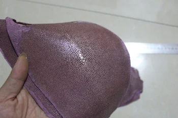 leather craft purple Genuine Stingray Skin Leather Hide Pelt Natural Manta Ray Fish Skin size 24*13CM thick 1.0MM 
leather craft purple Genuine Stingray Skin Leather Hide Pelt Natural Manta Ray Fish Skin size 24*13CM thick 1.0MM