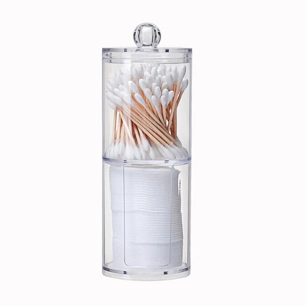 Acrylic Round Container Cosmetic Makeup Cotton Multifunctional Pad Organizer Jewelry Storage Box Holder Cotton Pads Storage Box
Acrylic Round Container Cosmetic Makeup Cotton Multifunctional Pad Organizer Jewelry Storage Box Holder Cotton Pads Storage Box