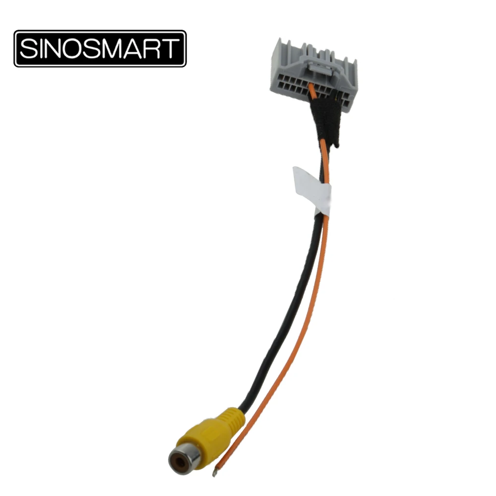 

SINOSMART C24-C Reversing Camera Connection Cable for Honda CRV 2013 OEM Monitor without Damaging the Car Wiring