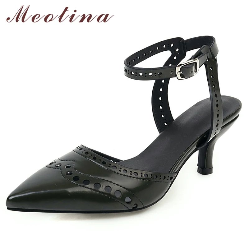Meotina High Heels Women Pumps Cutout Thin High Heel Ankle Strap Shoes Buckle Pointed Toe Party Shoes Ladies Spring Plus Size 46
Meotina High Heels Women Pumps Cutout Thin High Heel Ankle Strap Shoes Buckle Pointed Toe Party Shoes Ladies Spring Plus Size 46