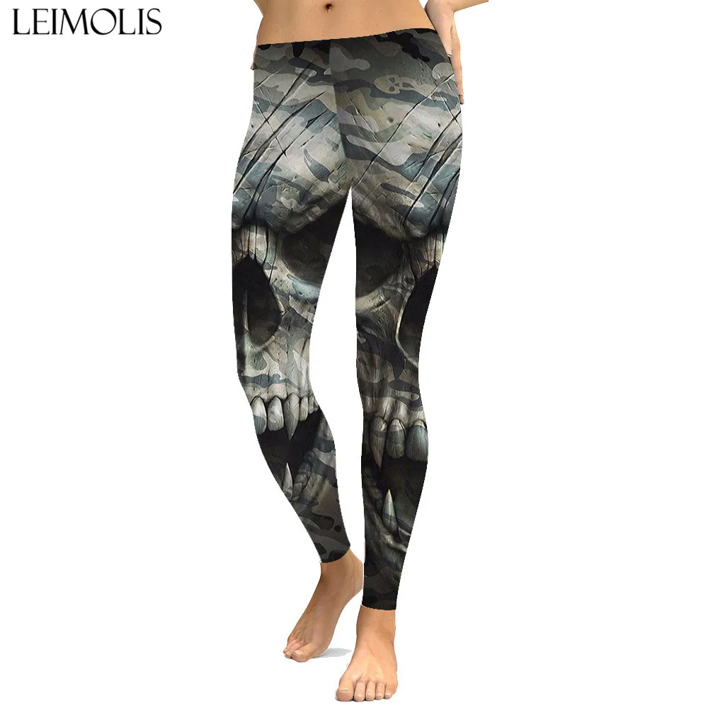 LEIMOLIS sexy gothic Camouflage Skull print push up leggings plus size women fitness workout punk high waist spandex leggins
LEIMOLIS sexy gothic Camouflage Skull print push up leggings plus size women fitness workout punk high waist spandex leggins