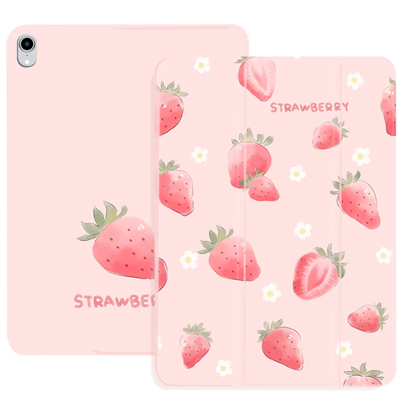Cute Strawberry Case For iPad Pro 2018 2020 11'' iPad 2017 2018 9.7'' With Pencil Holder Cover 2019 10.2'' iPad Air 1 2 3 Mini5
Cute Strawberry Case For iPad Pro 2018 2020 11'' iPad 2017 2018 9.7'' With Pencil Holder Cover 2019 10.2'' iPad Air 1 2 3 Mini5