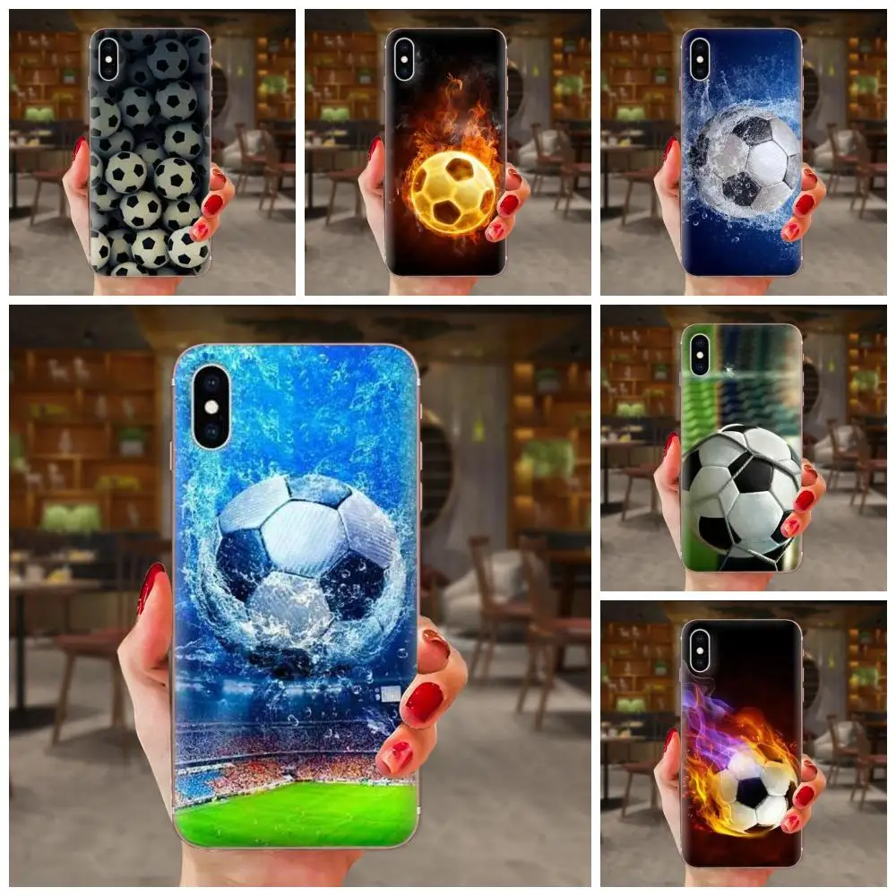 Фото Football Soccer Ball Burning Fire Luxury For Huawei Honor 4C 5A 5C 5X 6 6A 6X 7 7A 7C 7X 8 8C 8S 9 10 10i 20 20i Lite Pro | Мобильные