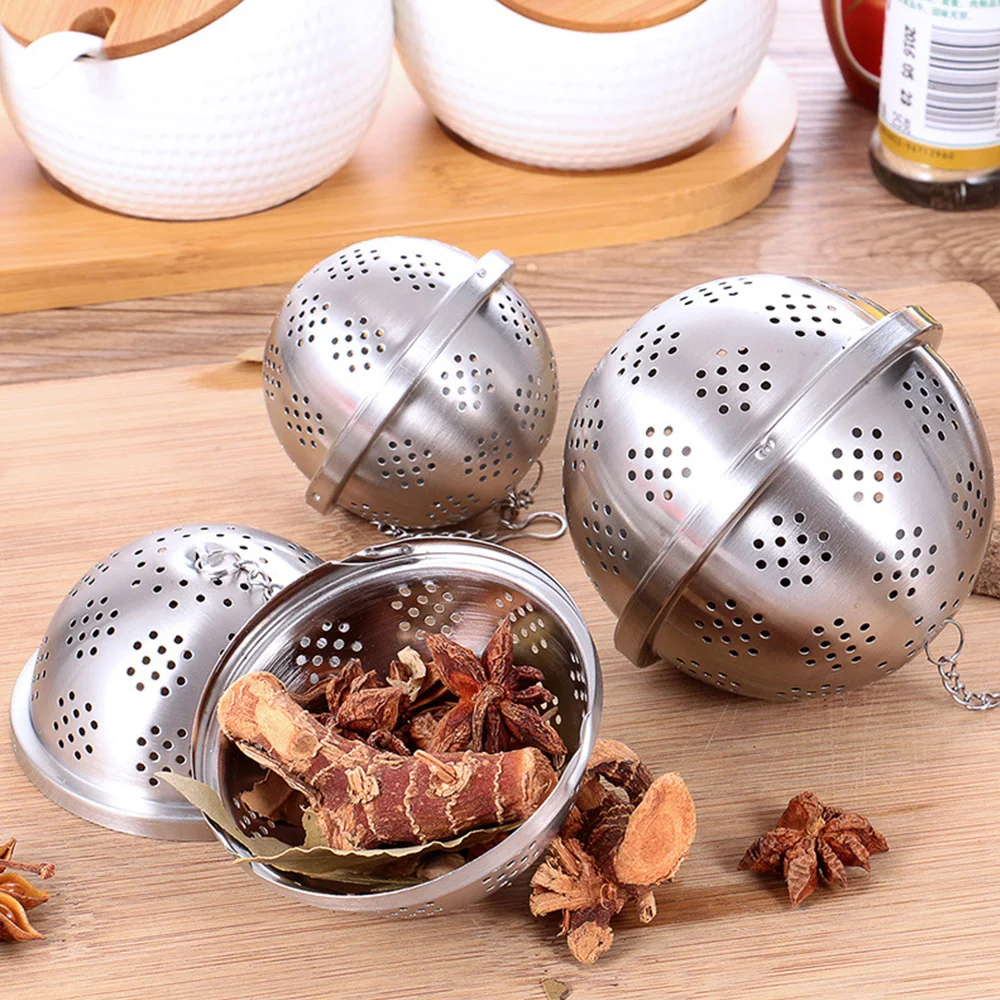 Stainless Steel Ball Tea Infuser Mesh Filter Strainer w/hook Loose Tea Leaf Spice Ball with Rope chain Home Kitchen Tools
Stainless Steel Ball Tea Infuser Mesh Filter Strainer w/hook Loose Tea Leaf Spice Ball with Rope chain Home Kitchen Tools