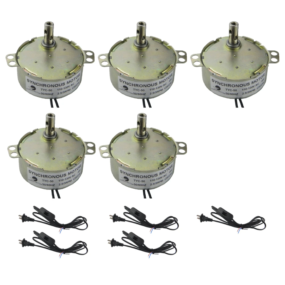 Incubator Electric Motor TYC-50 110V/220V 2.5-3RPM Synchronous Motor With Power Cord Switch Plug Extension 1.8m Length Lamp 5PCS
Incubator Electric Motor TYC-50 110V/220V 2.5-3RPM Synchronous Motor With Power Cord Switch Plug Extension 1.8m Length Lamp 5PCS