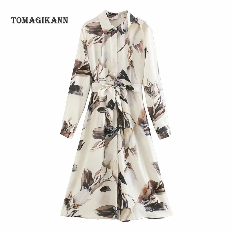 Shirt Dresses Long Sleeve for Women 2020 Spring Floral Print Elegant Office Dress Casual Turn Down Collar Midi Party Dress Vesti
Shirt Dresses Long Sleeve for Women 2020 Spring Floral Print Elegant Office Dress Casual Turn Down Collar Midi Party Dress Vesti