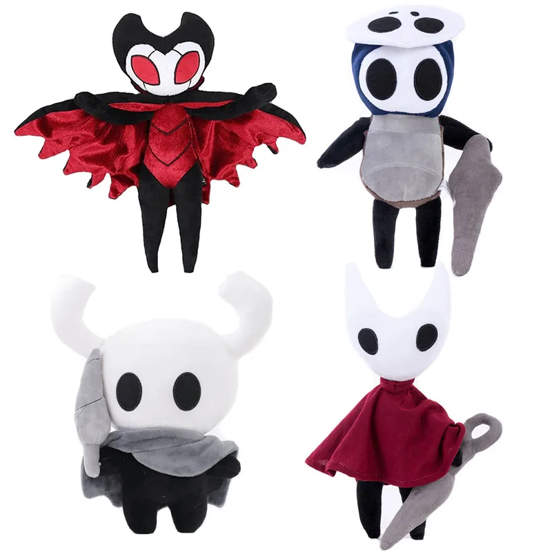 

4pcs/Lot Ghost Plushie Hollow Knight Plush Toys Ghost Grimm Master Soft Stuffed Animal Dolls for Children Birthday Xmas Gifts