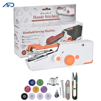 Orange Mini Hand Sewing Machine Portable Needlework Cordless Clothes Household Electric Sewing Machine for Arts Crafts Sewing 
Orange Mini Hand Sewing Machine Portable Needlework Cordless Clothes Household Electric Sewing Machine for Arts Crafts Sewing