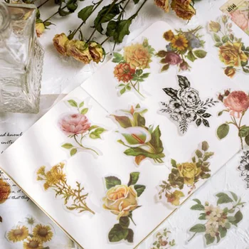 60Pcs/Pack Decorative Vintage Stationery Stickers Journal Diary Paper Flower Plant Stickers Decoration Stickers DIY Scrapbooking 
60Pcs/Pack Decorative Vintage Stationery Stickers Journal Diary Paper Flower Plant Stickers Decoration Stickers DIY Scrapbooking