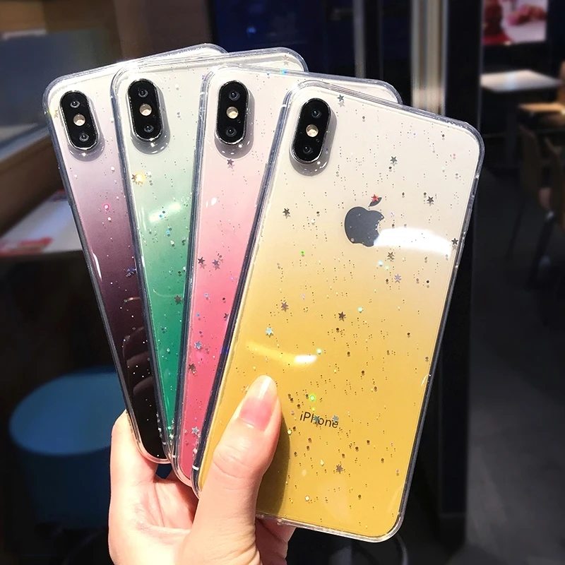 LOVECOM Gradient Glitter Star Phone Case For iPhone XR XS Max 6 6S 7 8 Plus X Luxury Transparent Soft Epoxy Phone Back Cover
LOVECOM Gradient Glitter Star Phone Case For iPhone XR XS Max 6 6S 7 8 Plus X Luxury Transparent Soft Epoxy Phone Back Cover