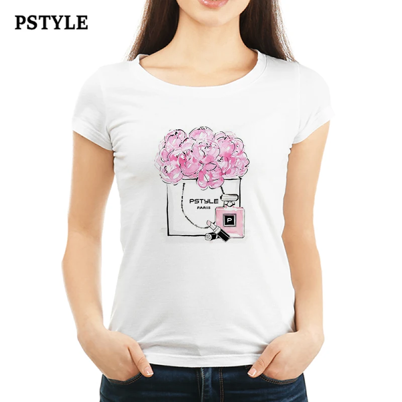 Летняя женская футболка Vogue винтажный цветочный принт модная Футболка Harajuku Camisetas