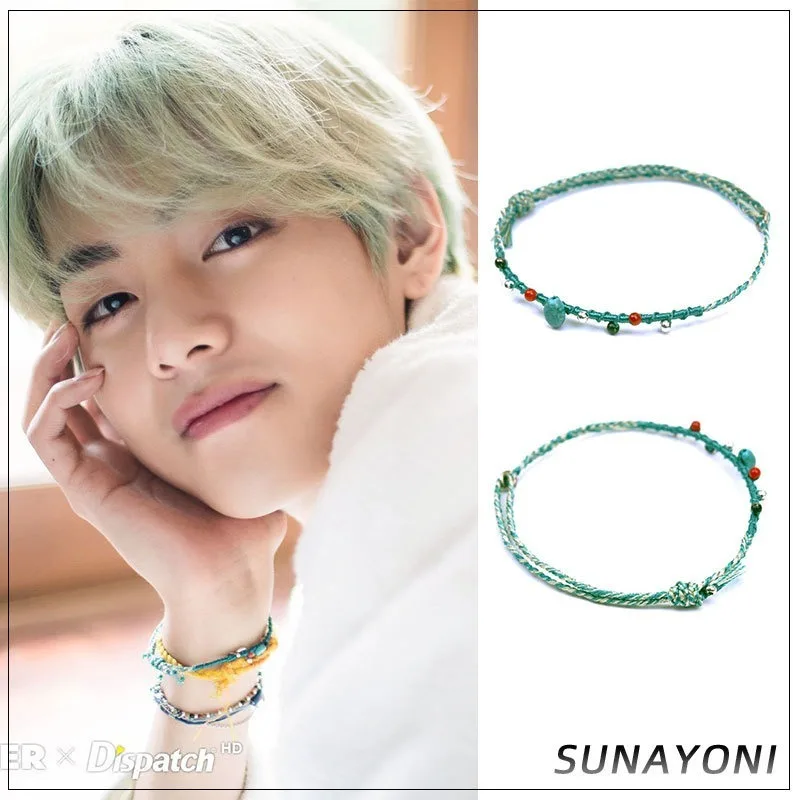 Btskpop Bulletproof Youth Group Surrounding V Gold Taiheng Hand Chain Hand Woven Hand Rope Support Customization Kpop Bracelets
Btskpop Bulletproof Youth Group Surrounding V Gold Taiheng Hand Chain Hand Woven Hand Rope Support Customization Kpop Bracelets