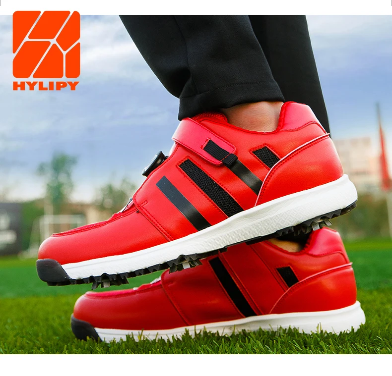 Man Golf Shoes Men Breathable Spikeless Size 38-45 White Red Non-slip with Removable Shoelace Outdoor Golf Sport Shoe Waterproof
Man Golf Shoes Men Breathable Spikeless Size 38-45 White Red Non-slip with Removable Shoelace Outdoor Golf Sport Shoe Waterproof
