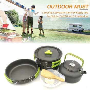 Portable Camping Cookwares Set Cooking Pots Outdoor Picnic Bowl For 2 Or 3 Person Camping Tablewares Multifunctional Cookware
Portable Camping Cookwares Set Cooking Pots Outdoor Picnic Bowl For 2 Or 3 Person Camping Tablewares Multifunctional Cookware