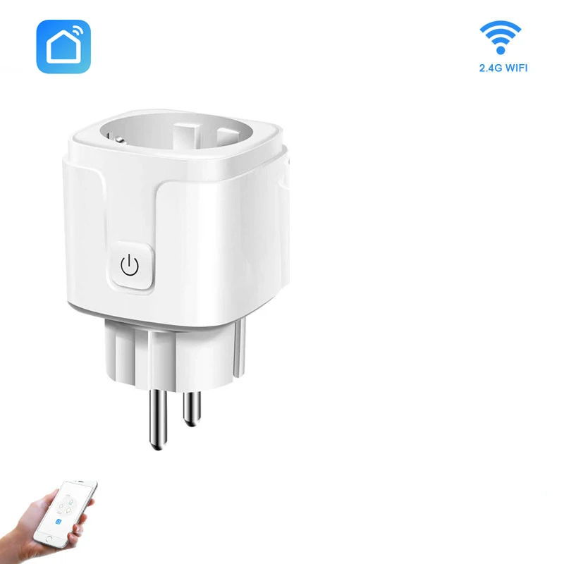 Smart WiFi Plug Adaptor 10A Remote Voice Control Power Monitor Socket Outlet Timing Function work European regulations Plug 
Smart WiFi Plug Adaptor 10A Remote Voice Control Power Monitor Socket Outlet Timing Function work European regulations Plug