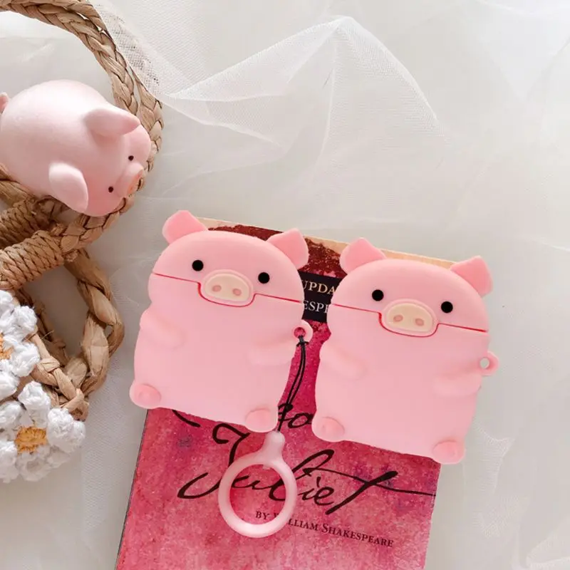 Pink Pig Pattern Protective Case Soft Silicone Cover for Airpods 1/2 Accessory 3XUE 
Pink Pig Pattern Protective Case Soft Silicone Cover for Airpods 1/2 Accessory 3XUE