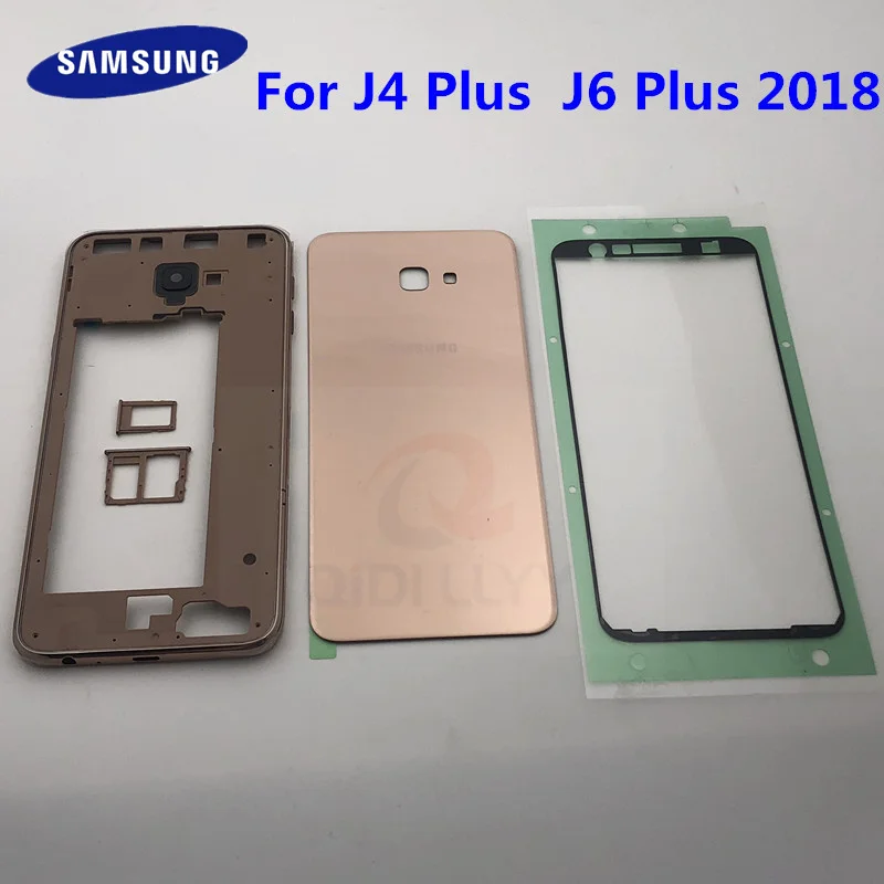 New J4 Plus J6 Plus Back Battery Cover Front Middle Frame For Samsung Galaxy J4 + J6 + J415 J610 Full Housing
New J4 Plus J6 Plus Back Battery Cover Front Middle Frame For Samsung Galaxy J4 + J6 + J415 J610 Full Housing