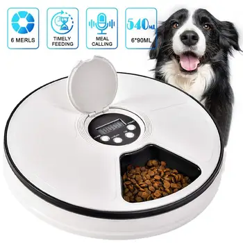 Pet Automatic Feeder Cats Dogs Timed Feed 6 Meal Dispenser with Voice Remind Programmable Self Container Digital Clock Portion
Pet Automatic Feeder Cats Dogs Timed Feed 6 Meal Dispenser with Voice Remind Programmable Self Container Digital Clock Portion