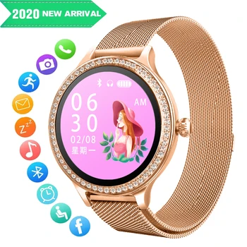 Women Smart Watch IP68 Waterproof Heart Rate Blood Pressure Monitor Smartwatch Shiny Cute Long Standby Sport Smart Bracelet 
Women Smart Watch IP68 Waterproof Heart Rate Blood Pressure Monitor Smartwatch Shiny Cute Long Standby Sport Smart Bracelet
