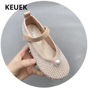 New Children Fashion Shoes Girls Pearl Performance Dance Shoes Princess Student Moccasins Baby Flats Kids Leather Shoes 04 
New Children Fashion Shoes Girls Pearl Performance Dance Shoes Princess Student Moccasins Baby Flats Kids Leather Shoes 04